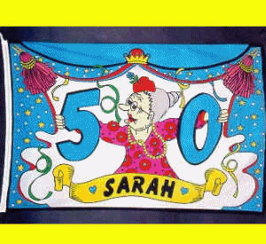 Birthday 50 years woman graphics