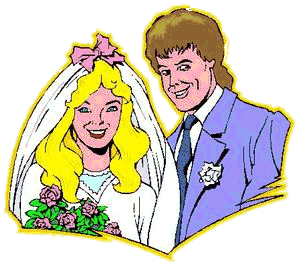 Bridal couple graphics