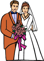 Bridal couple graphics