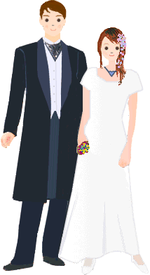 Bridal couple graphics