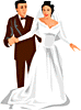 Bridal couple graphics