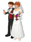 Bridal couple graphics