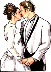 Bridal couple graphics