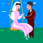 Bridal couple graphics