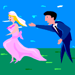 Bridal couple graphics