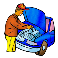 Car mechanic graphics