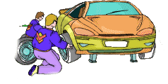 Car mechanic graphics