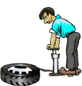 Car mechanic graphics