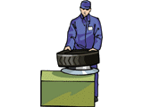 Car mechanic graphics