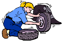 Car mechanic graphics