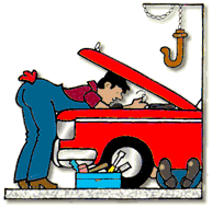 Car mechanic graphics