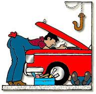 Car mechanic graphics