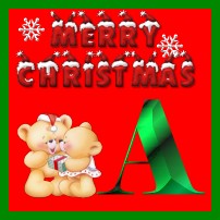 Christmas alphabet graphics