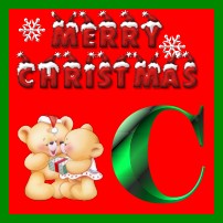 Christmas alphabet graphics