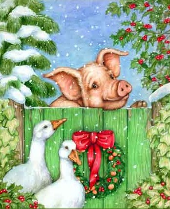 Christmas animals graphics