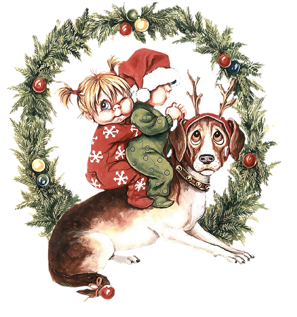 Christmas animals graphics