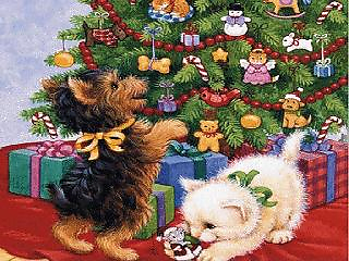 Christmas animals graphics