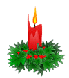 Christmas candles graphics