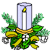 Christmas candles graphics