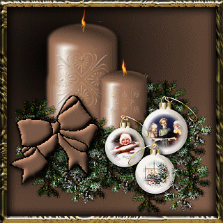 Christmas candles graphics