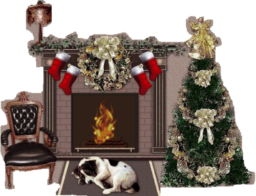 Christmas fireplace