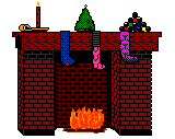 Christmas fireplace graphics