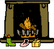 Christmas fireplace graphics