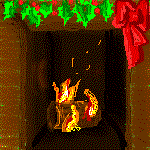 Christmas fireplace graphics