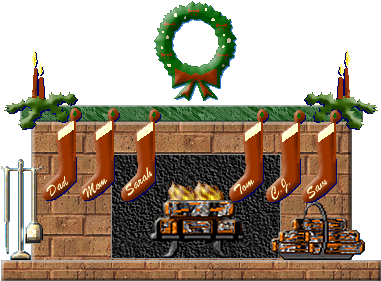 Christmas fireplace