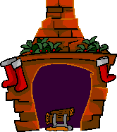 Christmas fireplace graphics