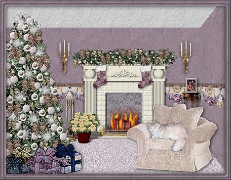 Christmas fireplace graphics
