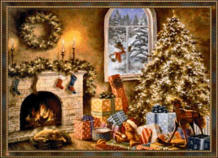 Christmas fireplace graphics