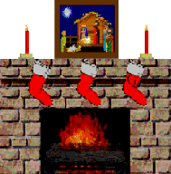 Christmas fireplace graphics