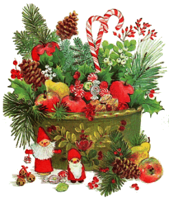 Christmas flowers graphics