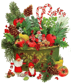 Christmas flowers graphics