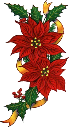 Christmas flowers graphics