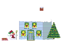 Christmas house graphics