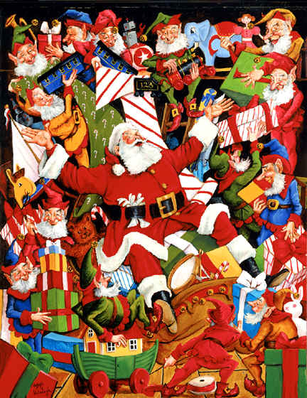 Christmas santas graphics