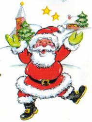 Christmas santas graphics