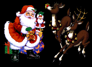 Christmas santas graphics