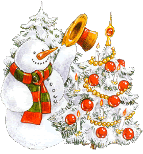 Christmas snowman graphics