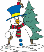 Christmas snowman graphics