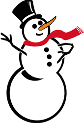 Christmas snowman graphics