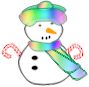 Christmas snowman graphics