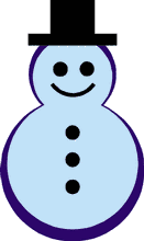 Christmas snowman graphics