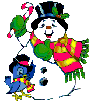 Christmas snowman graphics