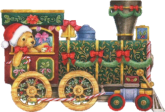 Christmas train graphics