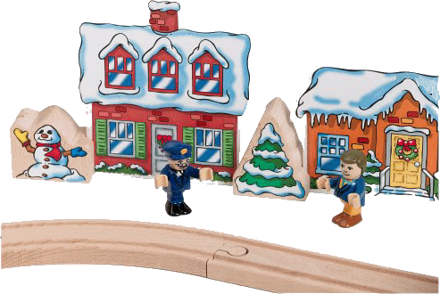 Christmas train graphics