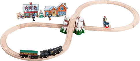 Christmas train graphics