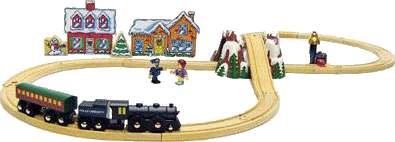 Christmas train graphics